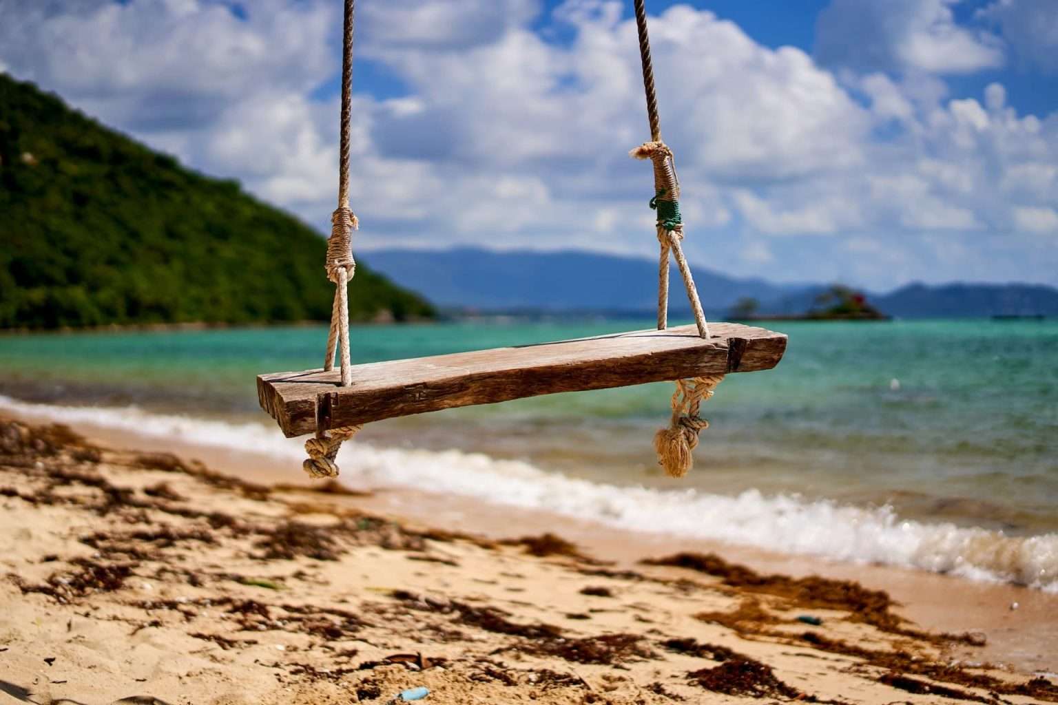 swing on a beach